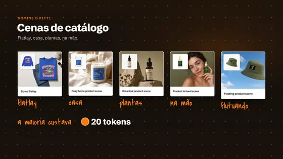 Print da aula: Foto, anúncio e vídeo de produto com modelos prontos.