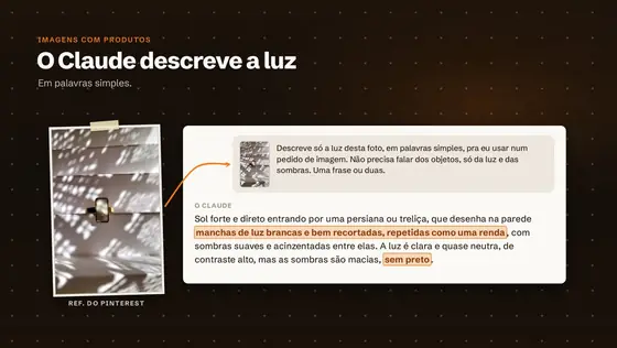 Print da aula: O seu produto em cena de marca grande, igual ao de verdade.