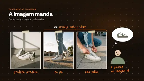 Print da aula: Anúncio com cara de profissional.