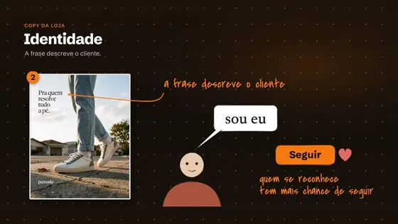 Print da aula: Textos que vendem sem parecer venda.