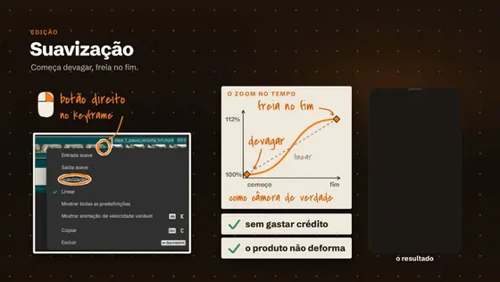 Print da aula: Os efeitos que fazem parar o dedo.